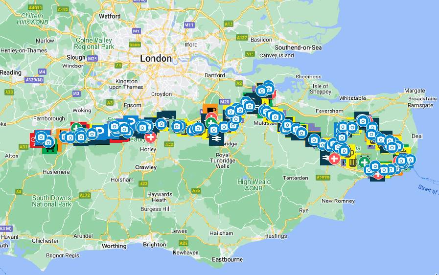 North Downs Way Riders Route